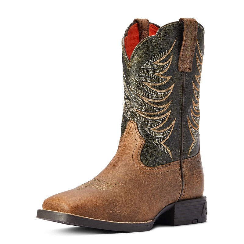 **Ariat Boys Youth Firecracker Western Boots - Distressed Brown