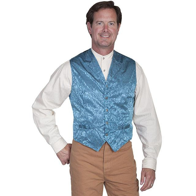 Scully Men's Slik Floral Single Breasted Vest