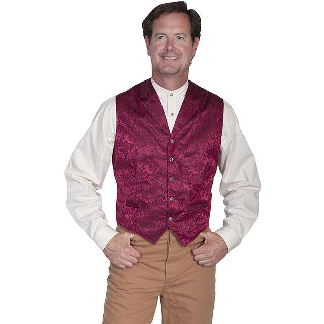 Scully Men's Slik Floral Single Breasted Vest