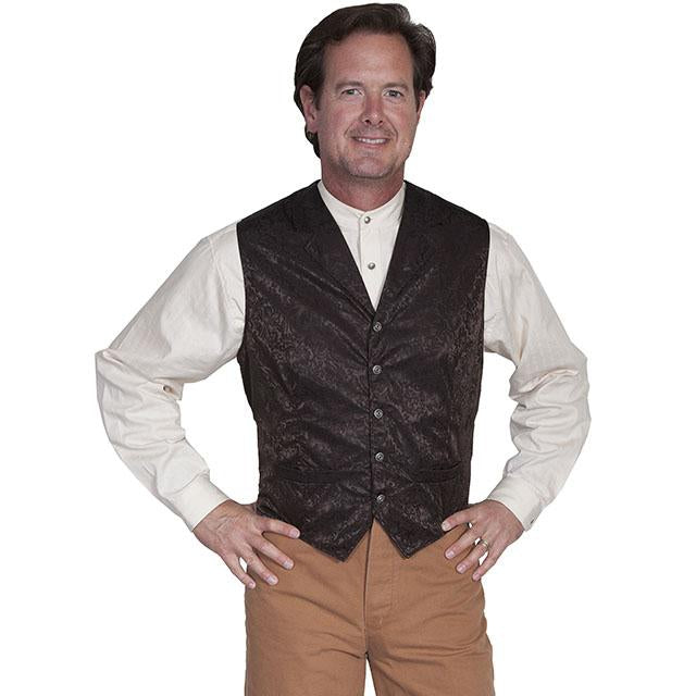 Scully Men's Slik Floral Single Breasted Vest