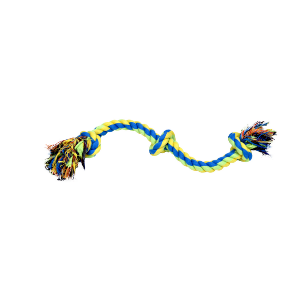Rascales 3 Knot Rope Tug Yellow 16"