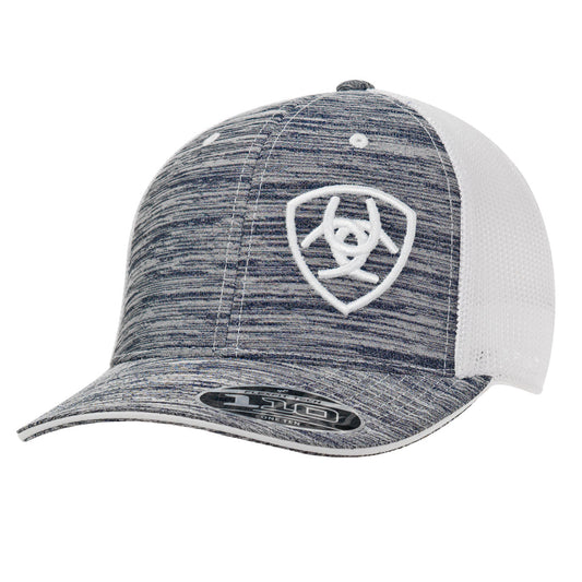 Ariat Men's Flexfit Snapback Cap - Heather White Logo