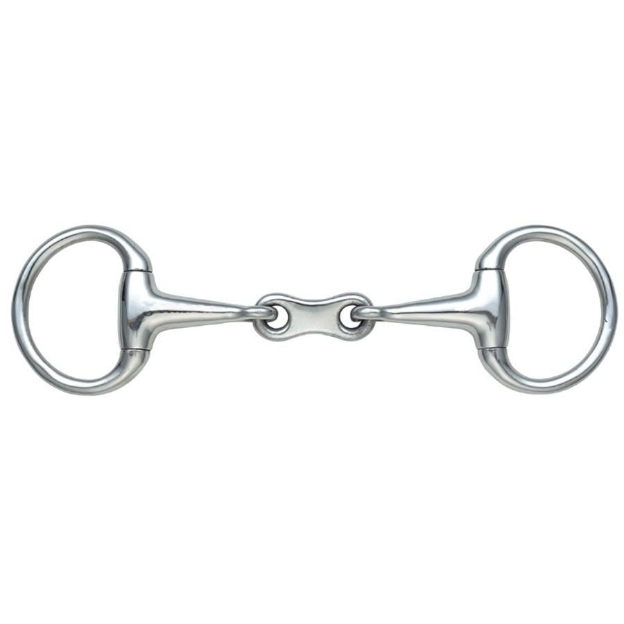 Shires Double Jointed French Link Eggbutt Snaffle Bit