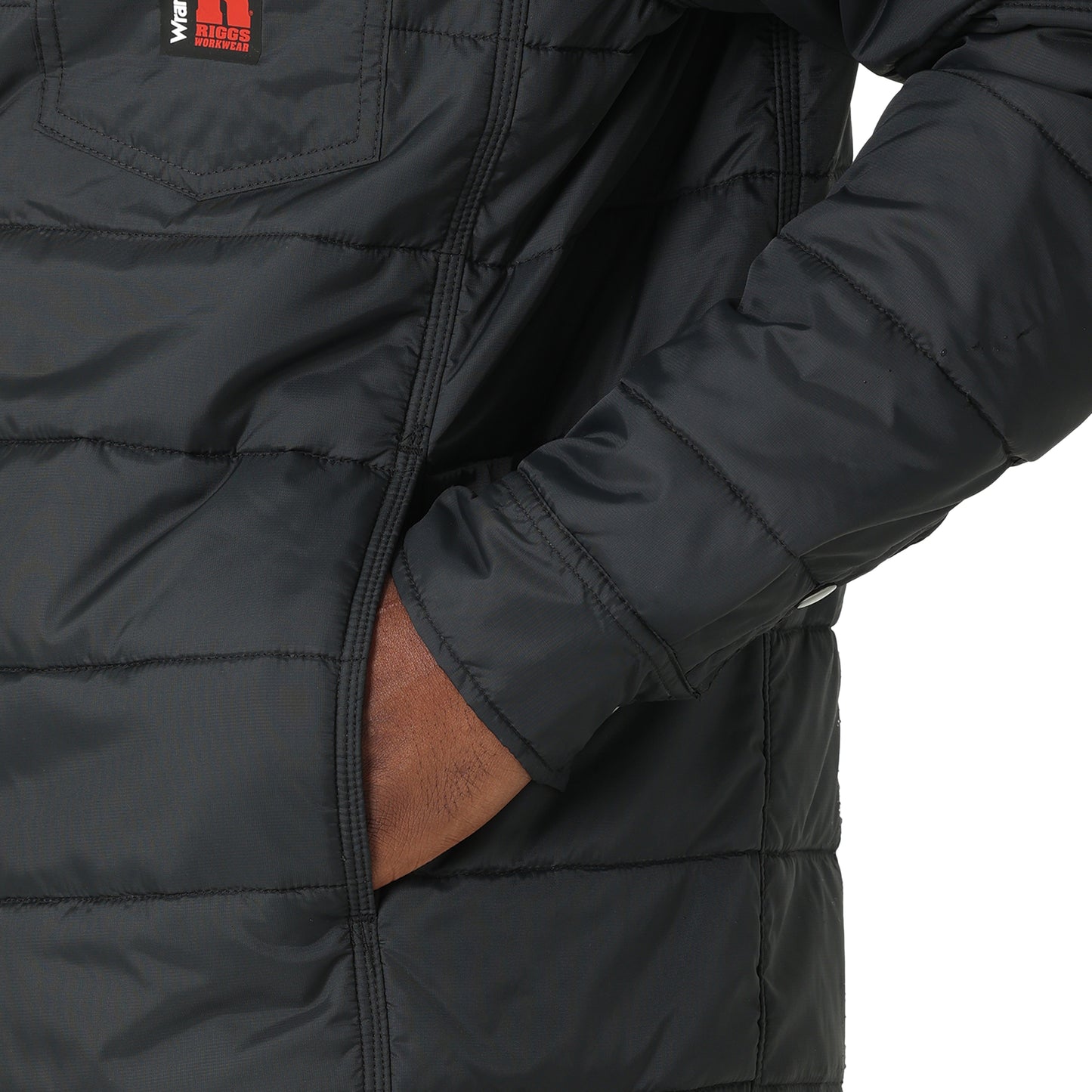 Wrangler Men's LS Insulated Shirt Jacket - Black