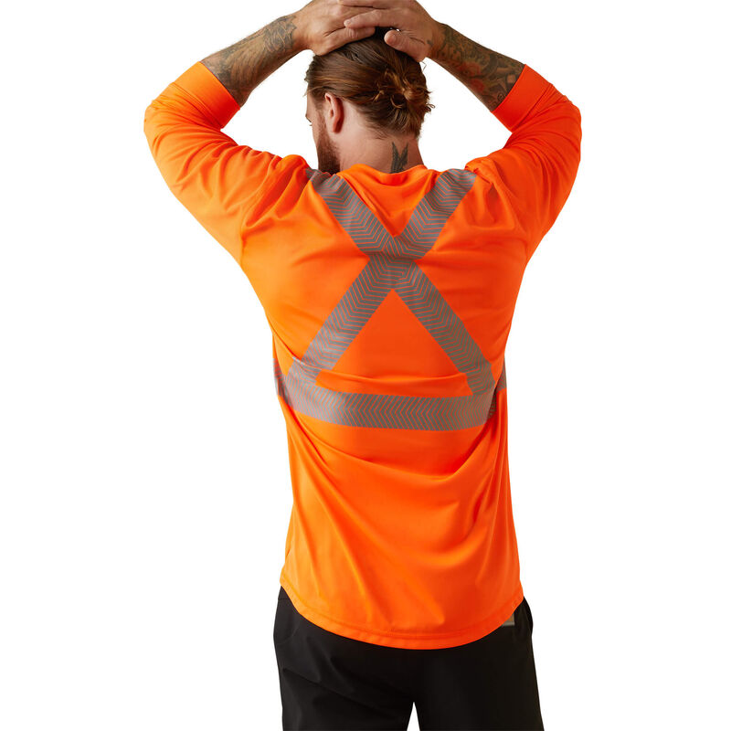 Ariat Mens Rebar Hi-Vis ANSI Shirt - Hi Vis Orange