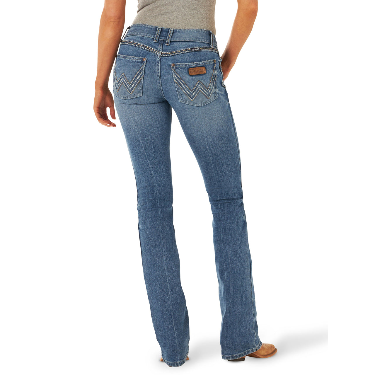 Wrangler Women's Retro Sadie Low Rise Bootcut Jeans - Light Stonewash