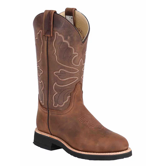 Brahma Women's Spongy Western Boots - Cool Caramel/Alamo Tan