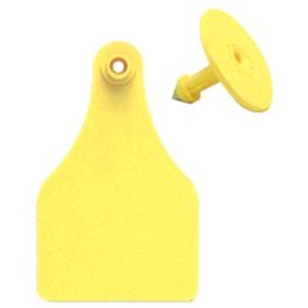 Allflex Large Tag Complete - Numbered Yellow 2-PC