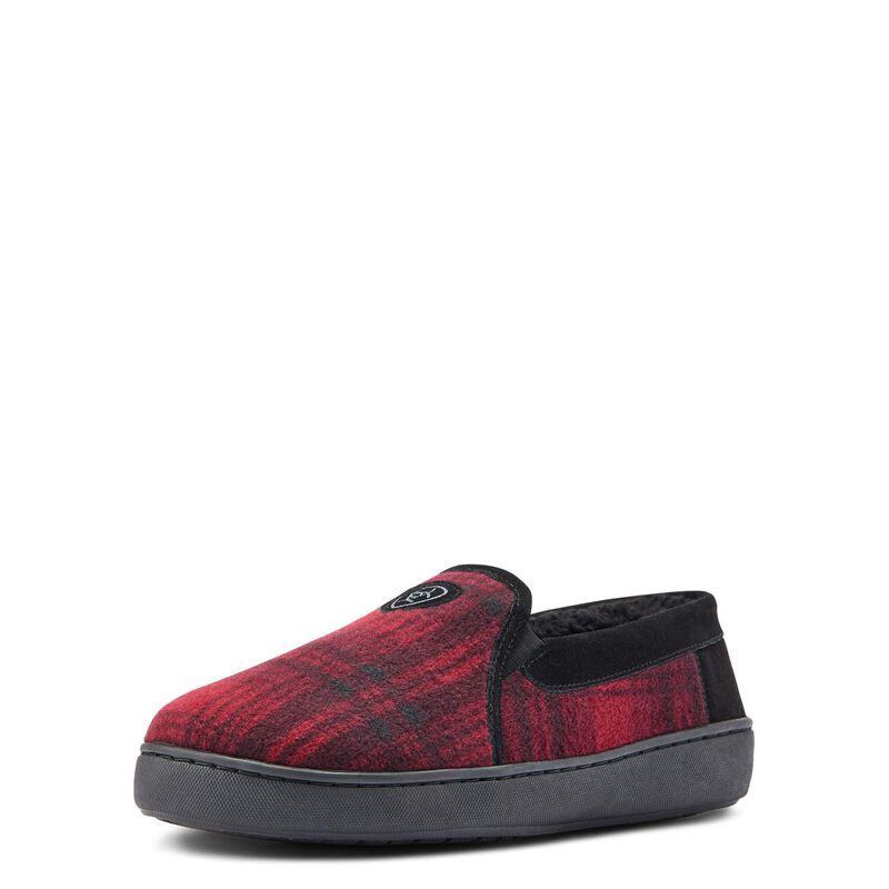 Ariat Mens Lincoln Slippers - Red Plaid