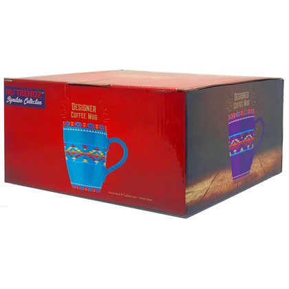 Western Varieties 4-Pck Ceramic Mugs - 7 Lakes