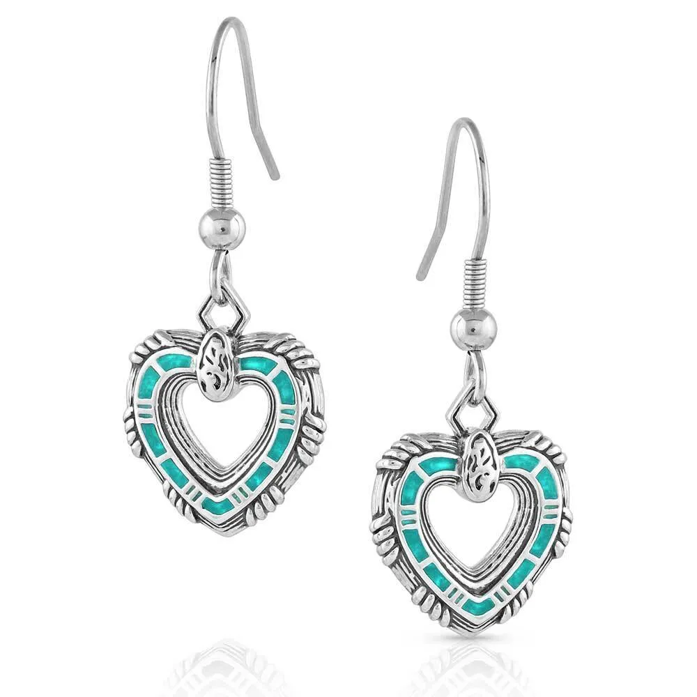 Montana Silversmith Love Conquers all Heart Earrings