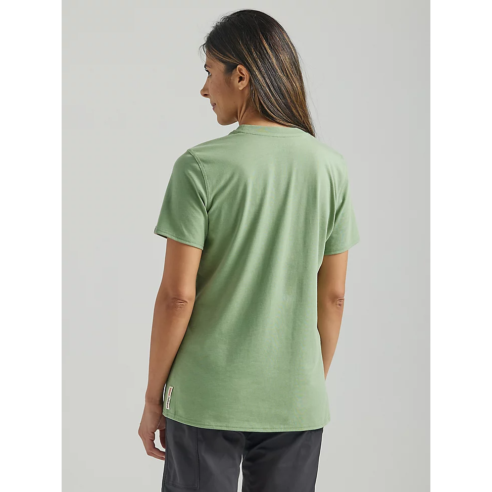 Wrangler Womens Riggs SS Performance T-shirt - Loden Frost