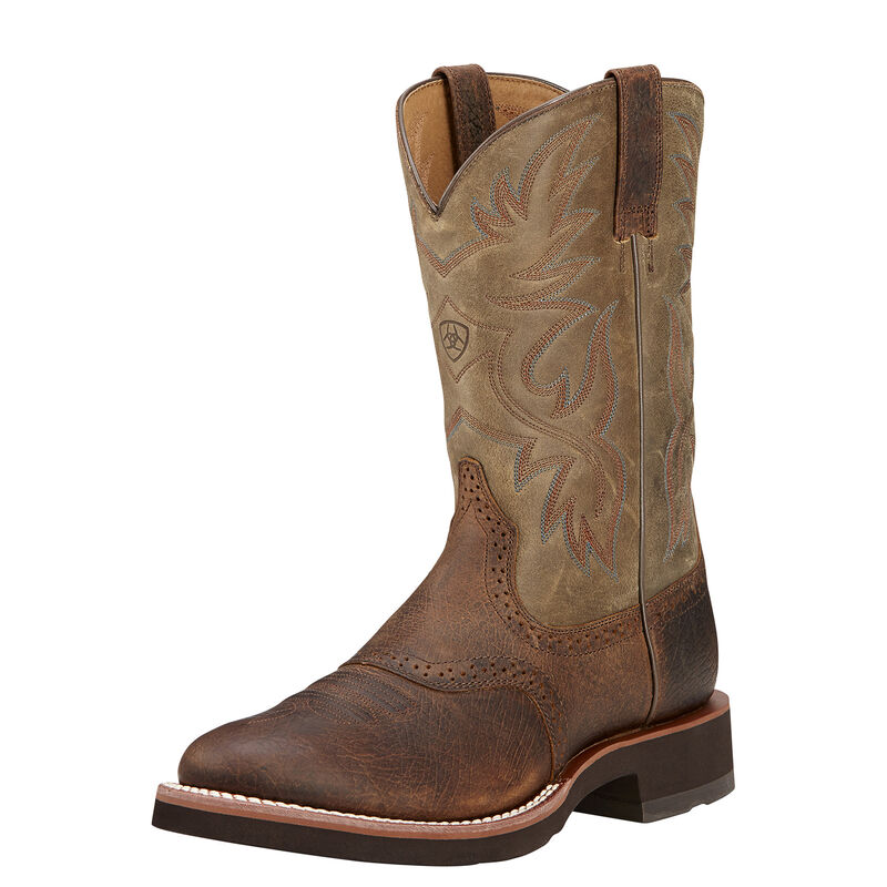 Ariat Mens Heritage Crepe Western Boots - Earth