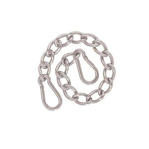 Weaver Leather Curb Chain with Safety Spring Snaps 9-1/2"
