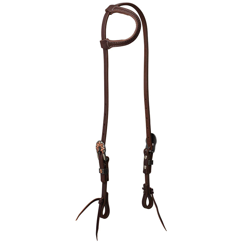 Weaver Work Tack Co Flower Single Ear Headstall