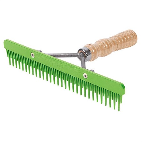 Weaver Plastic Fluffer Comb - Wood Handle