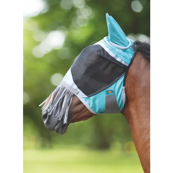 Shires Deluxe Fly Mask w/Nose Fringe
