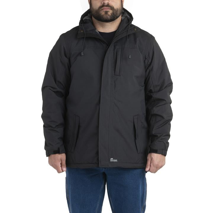 Berne Men's Coastline Waterproof Rain Jacket - Black