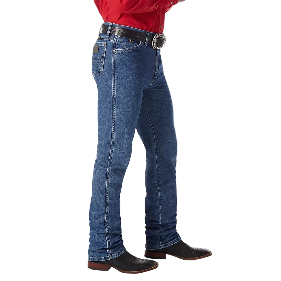 Wrangler Men's George Strait Cowboy Cut Slim Fit Jeans - Heavyweight Stone Denim - Irvine Tack & Western Wear