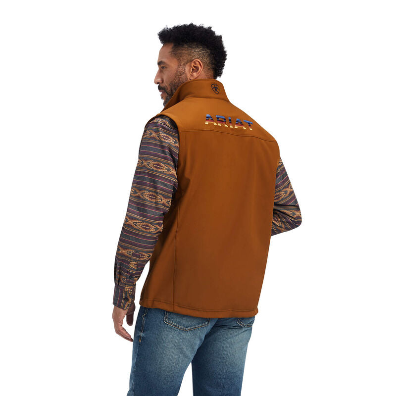 Ariat Mens Logo 2.0 Softshell Vest  Chestnut