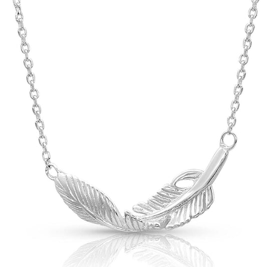 Montana Silversmiths Turning Feather Necklace