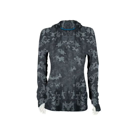Fieldsheer Women's Mobile Cooling Hooded Long Sleeve Shirt - Camo