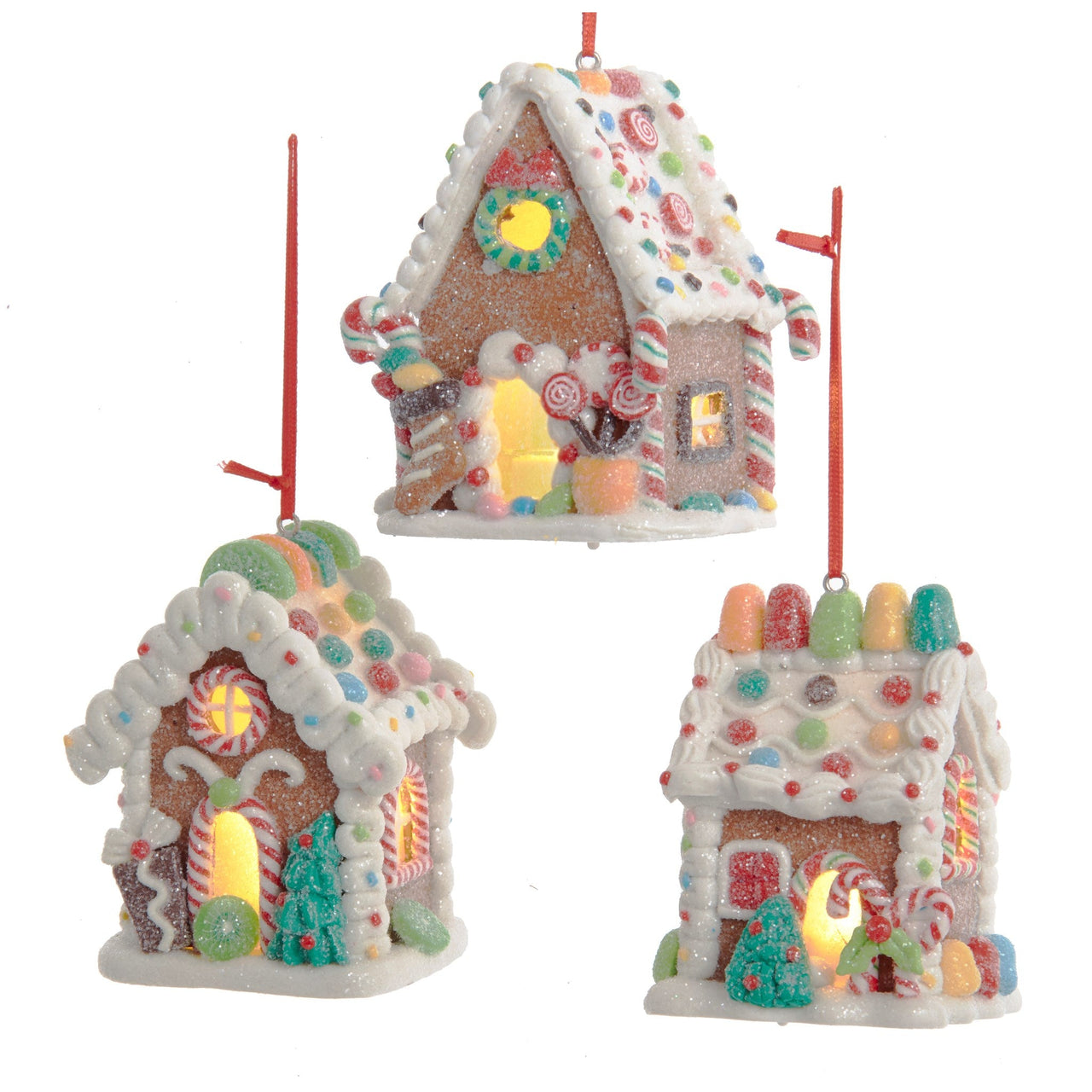 Ginger LED Candy House Ornament