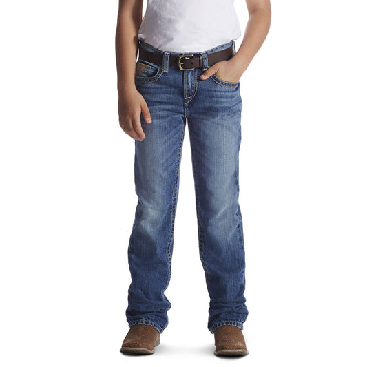 Ariat Boy's B4 Relaxed Boundary Boot Cut Jeans - Dakota