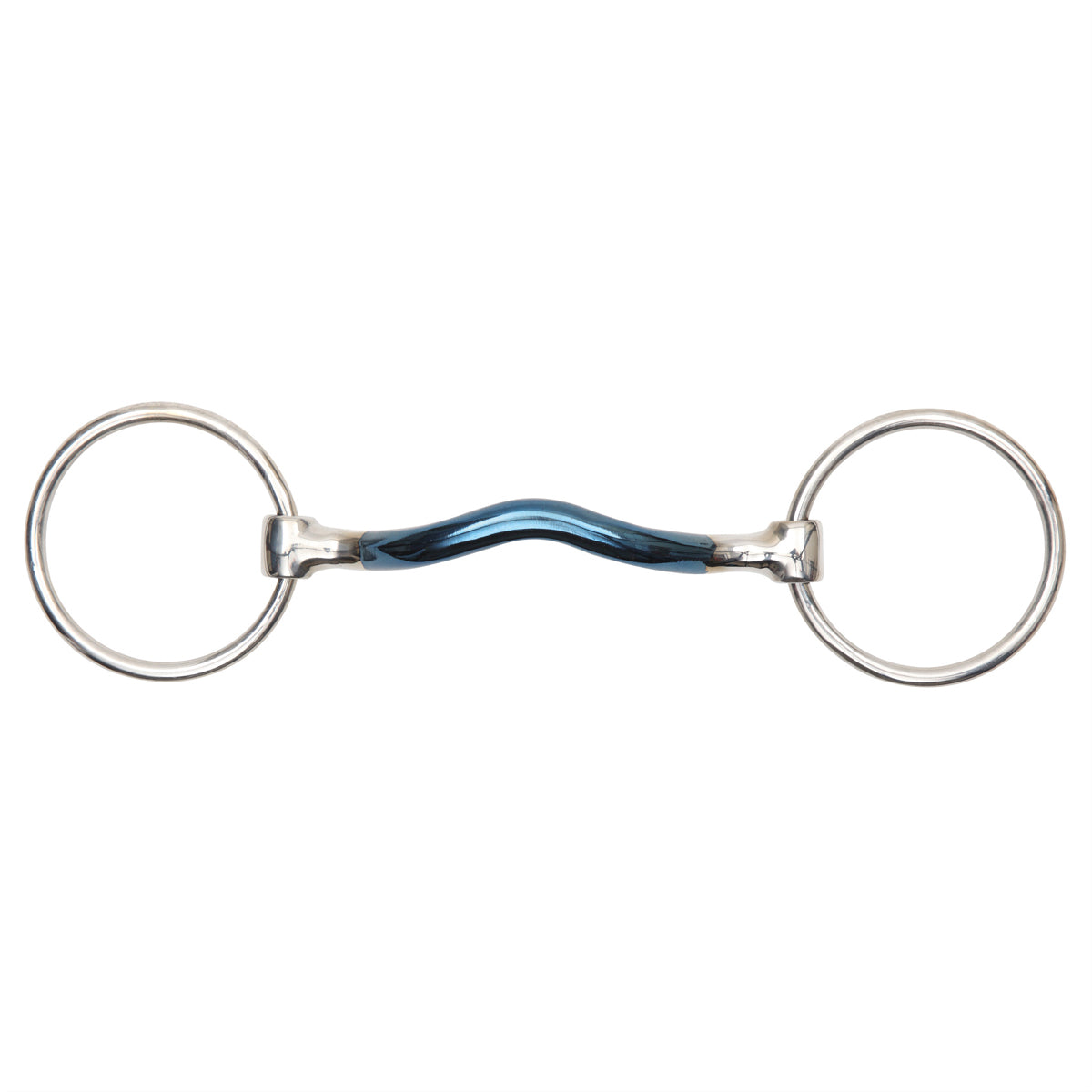 Shires Blue Alloy Loose Ring w/Mullen Mouth Bit