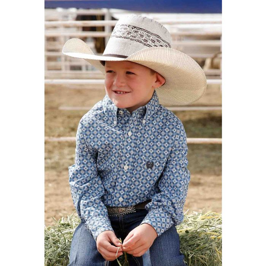 Cinch Boys LS Print Shirt