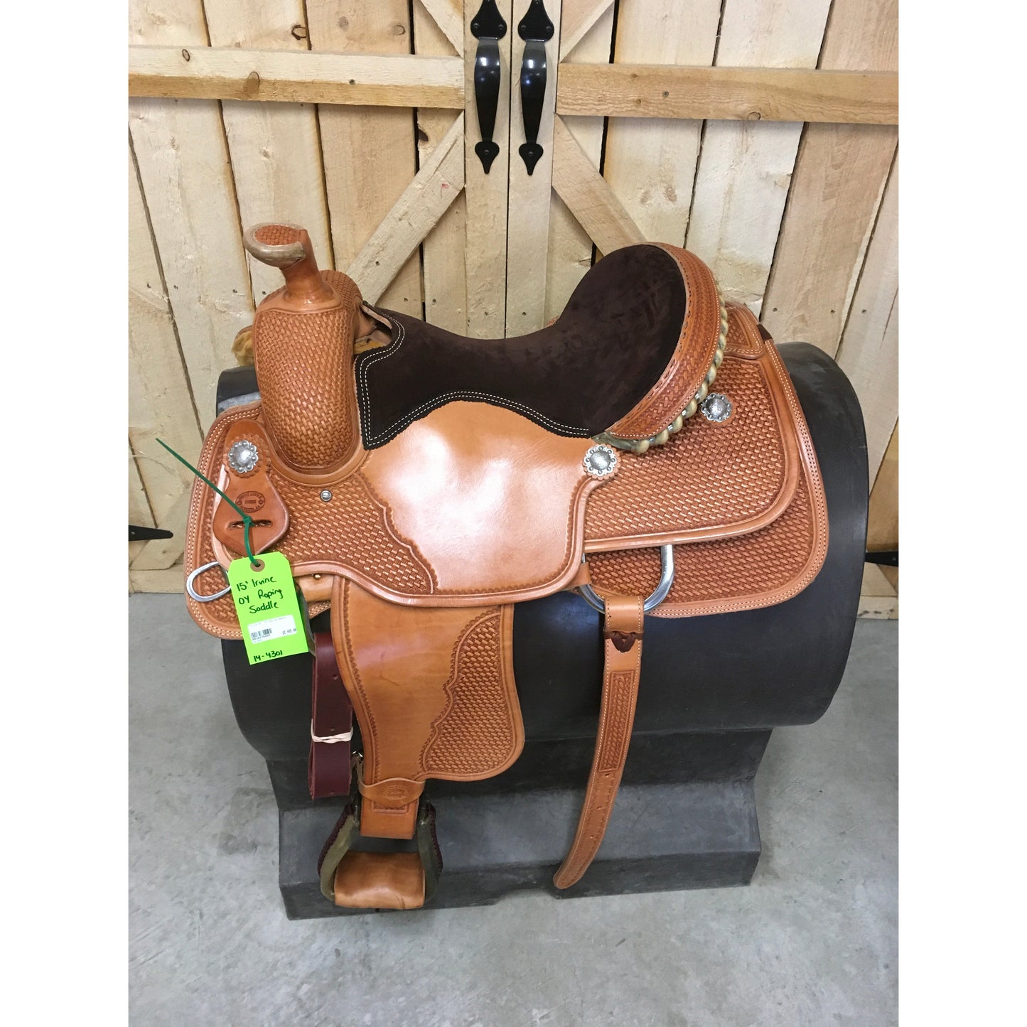 Irvine 15"  OY Roping Saddle