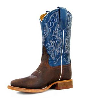 Anderson Bean Youth Western Boots - Distressed Bison