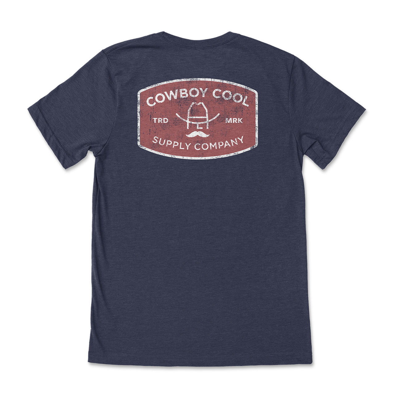 Cowboy Hank Buckle T-Shirt - Heather Midnight Navy