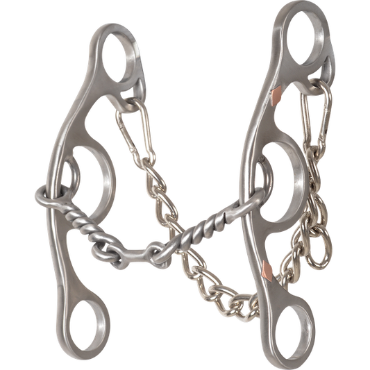Classic Equine Sherry Cervi Twisted Dogbone Short Shank Gag Bit