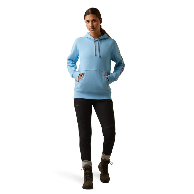 Ariat Women's Rebar Graphic Hoodie - Dutch Canal Heather/Dusk