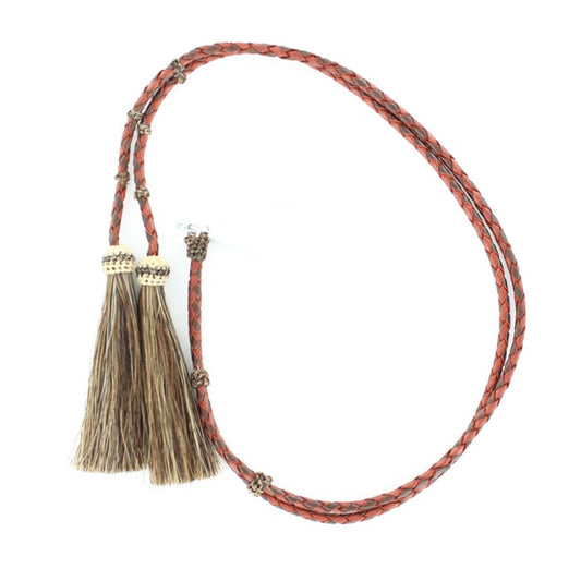 Stampede String Braided Leather and Horse Hair, Tan