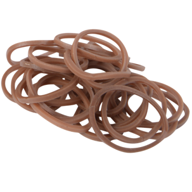 CASHEL Rubber Braiding Bands Brown 800 pc tub