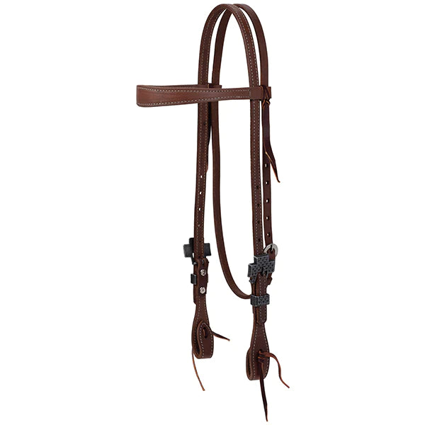 Weaver Leather ProTack Slim Headstall w/Designer Hardware
