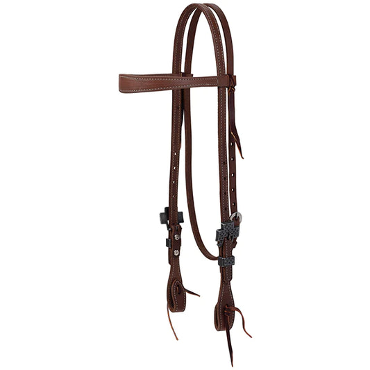 Weaver Leather ProTack Slim Headstall w/Designer Hardware