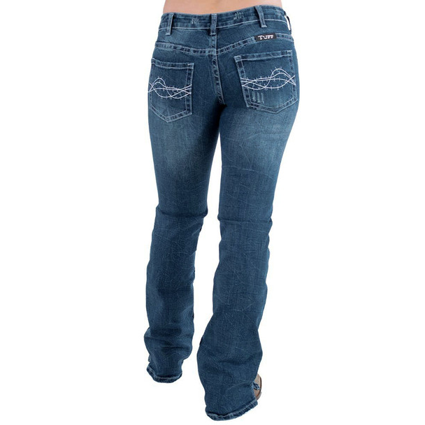 Cowgirl Tuff Women s Don t Fence Me In Vintage Jeans Medium Wash