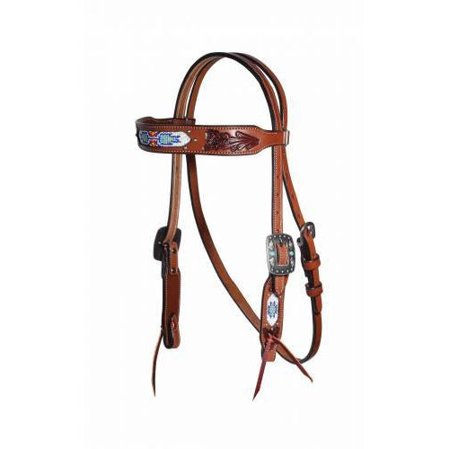 Professional's Choice Beaded Brow Band Headstall