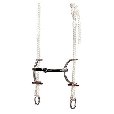 Weaver Gag Bridle 5" Sweet Iron Snaffle Sliding Bit