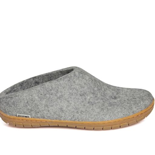Glerups Slip On Honey Rubber Sole Shoes - Grey