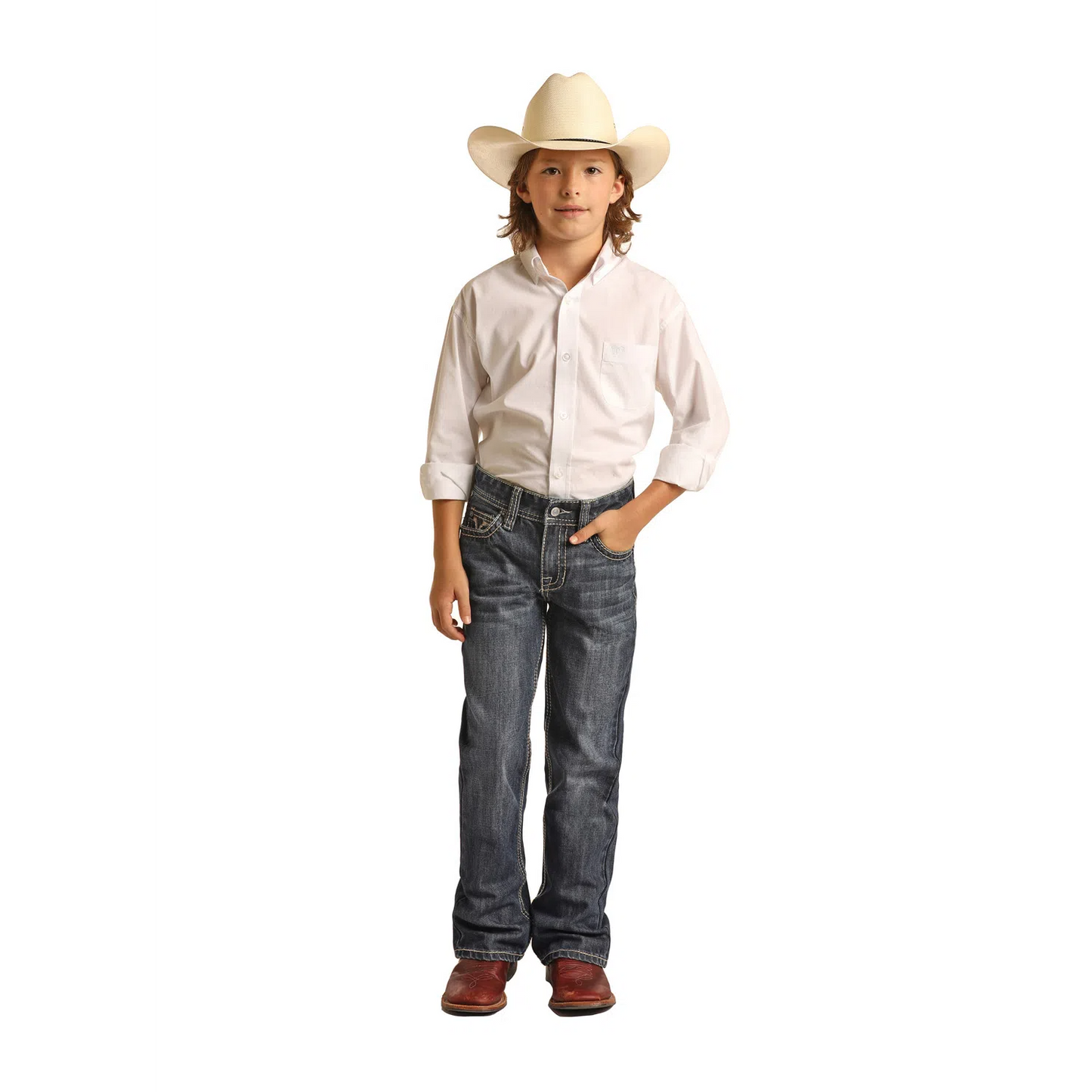 Rock & Roll Boys BB Gun Bootcut Jeans - Dark Vintage Wash