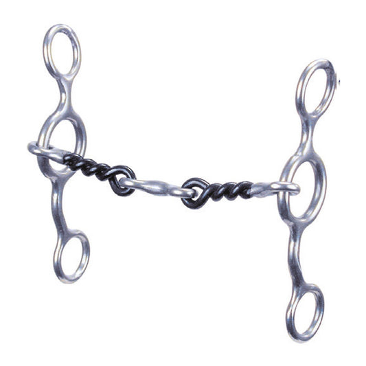 Reinsman Jr Cowhorse 3-Piece Twisted Dogbone Snaffle Bit