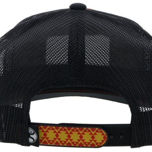 Hooey Doc Trucker Cap - Red/Yellow/White/Black w/Rectangle Patch