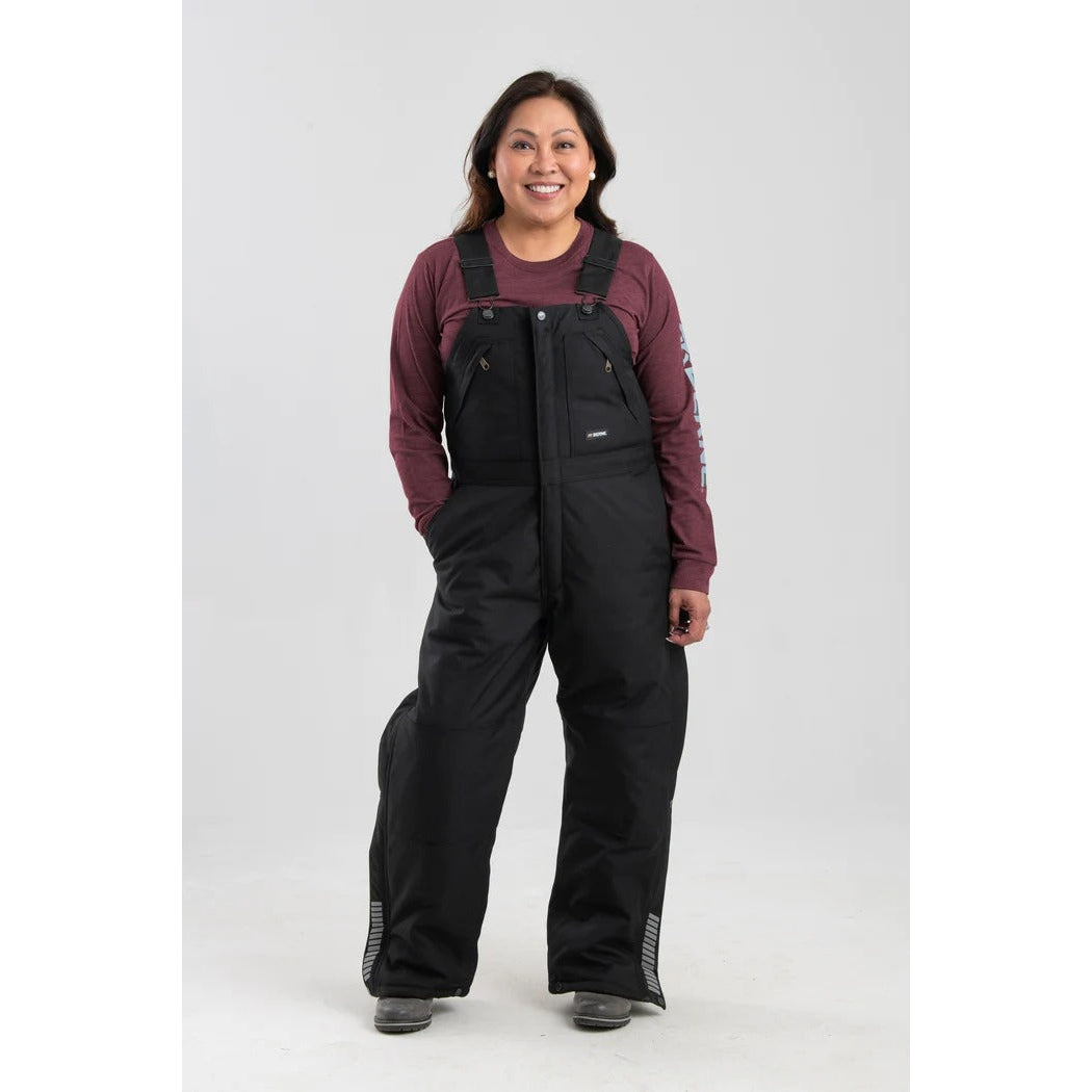 Berne Women's Icecap Insulated Bib Overall - Black