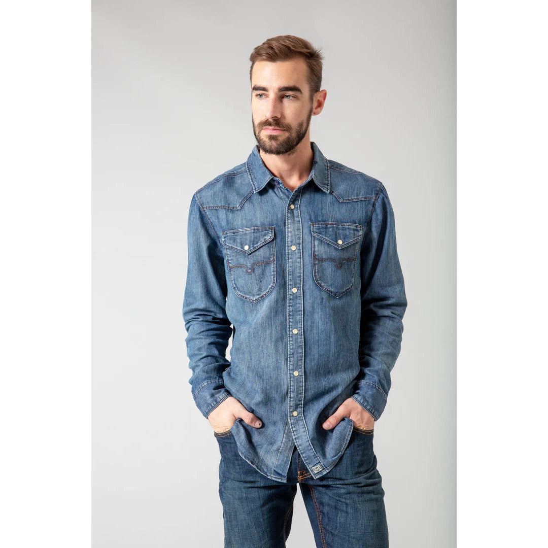 Kimes Men's Grimes Denim Shirt - Assorted Colours