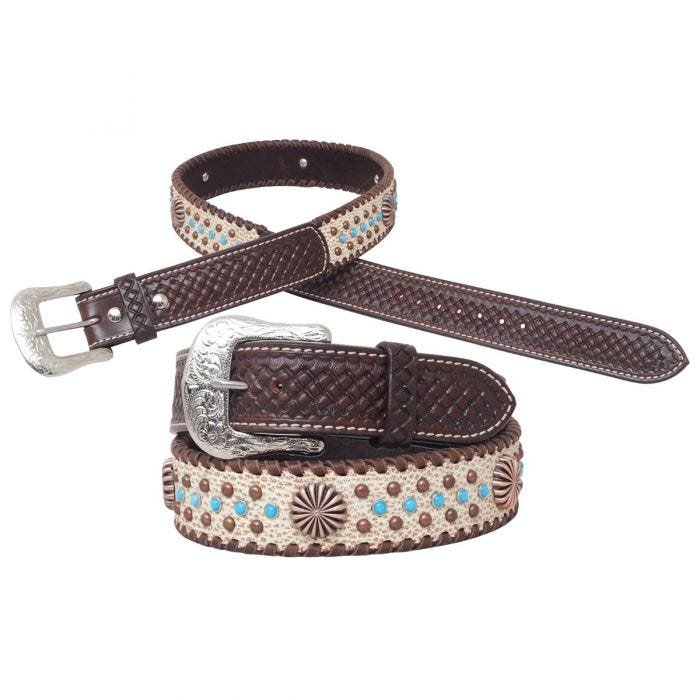 Circle Y Dakota Pinwheel Belt - Irvine Tack & Western Wear