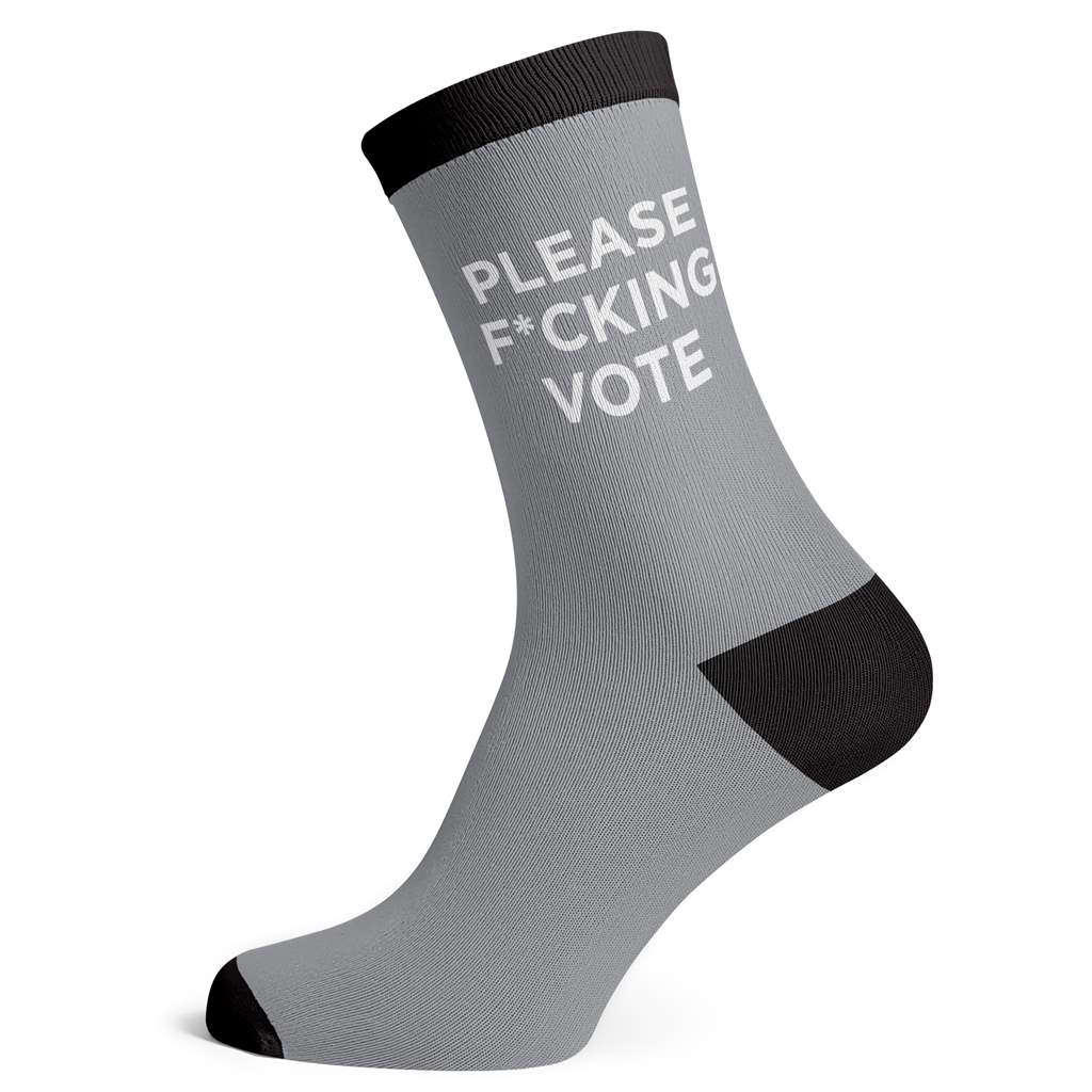 Socks Please Effing Vote Big